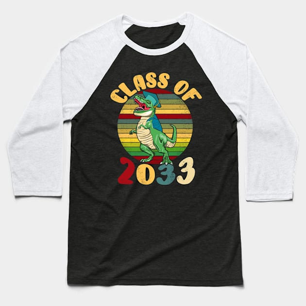 Class Of 2033 Shirt Pre-K Graduate Preschool Graduation Baseball T-Shirt by sumikoric